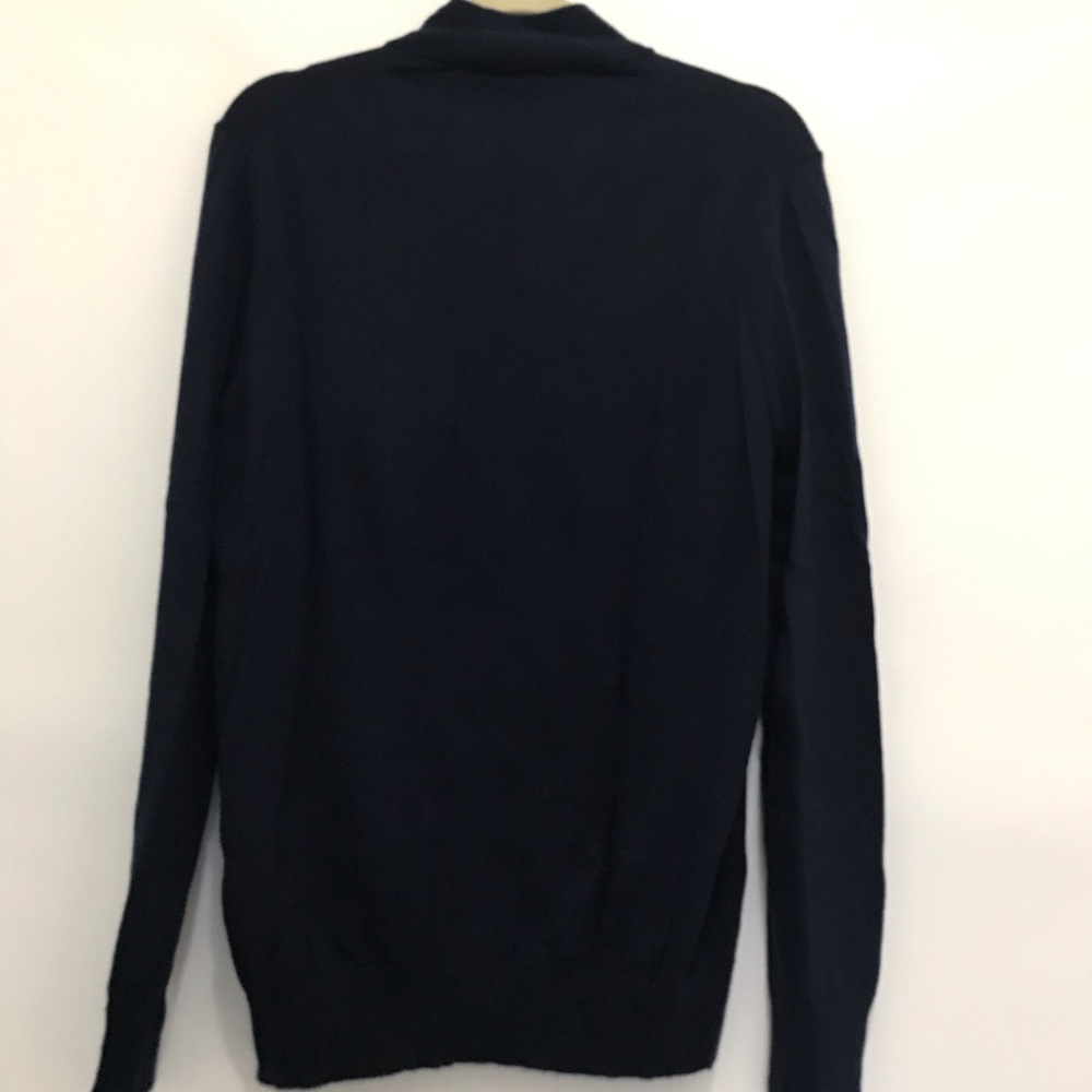 Charles Tyrwhitt Merino Wool Men's Navy Quarter-Zip Sweater Size M - Picture 5 of 8